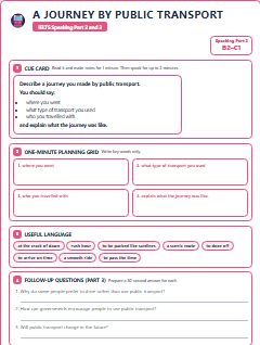 First page of Part 2: A Journey by Public Transport, B2 exam practice