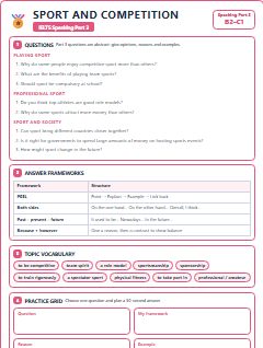 First page of Part 3: Sport and Competition, C1 exam practice