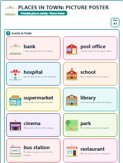 First page of Places in Town: Picture Poster, A1 posters