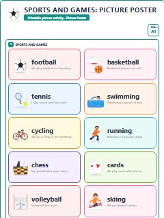 First page of Sports and Games: Picture Poster, A1 posters