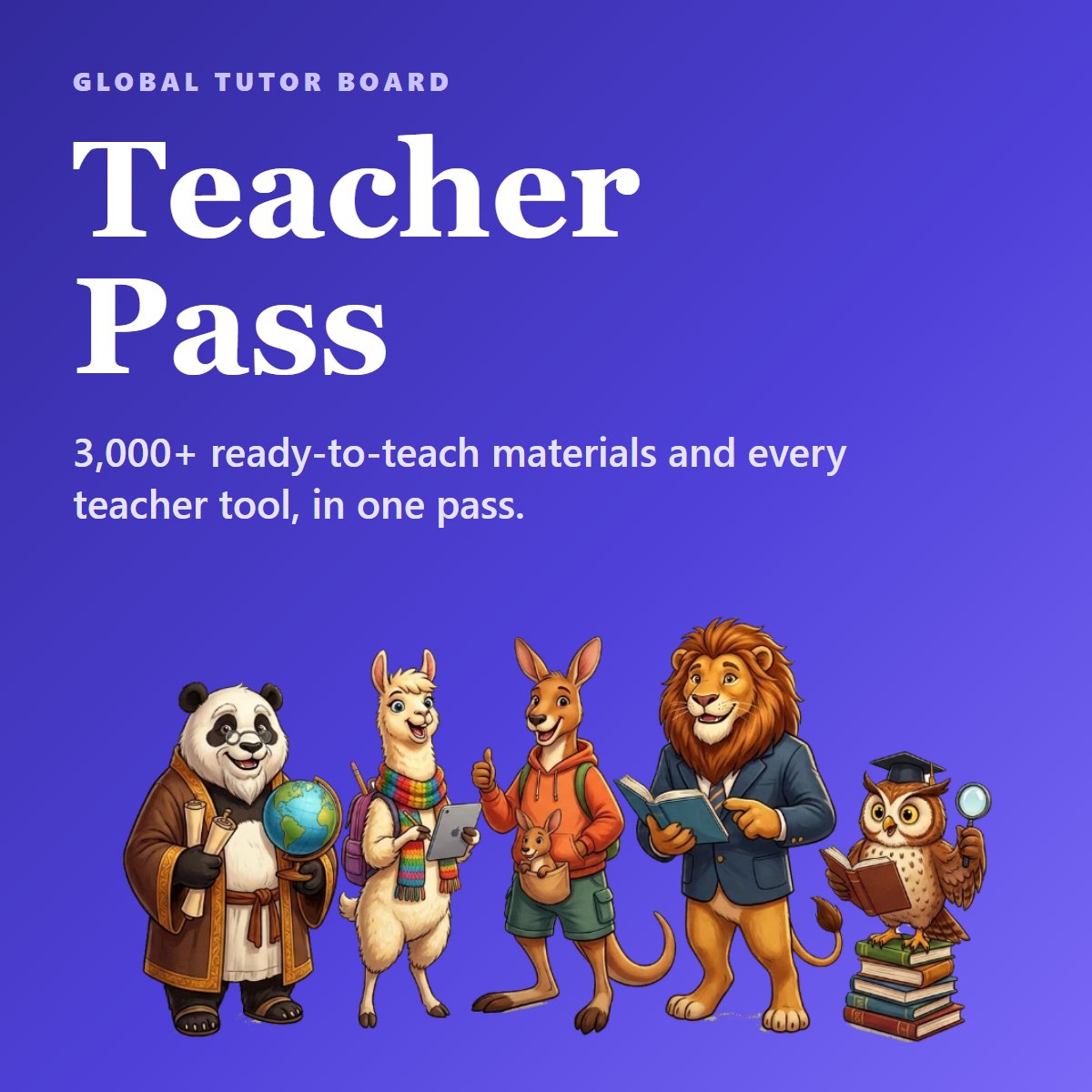 Preview of Teacher Pass: the whole teaching library and tools